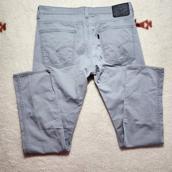 Levis 510 Slim Chino Pants 36 x 32 (36 x 31) Mid Rise Cotton Casual Stretch - Picture 2 of 8